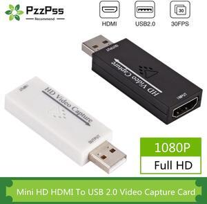 Mini HD 1080P HDMI To USB 2.0 Video Capture Card Game Recording Box for Computer Youtube OBS Etc Live Streaming Broadcast