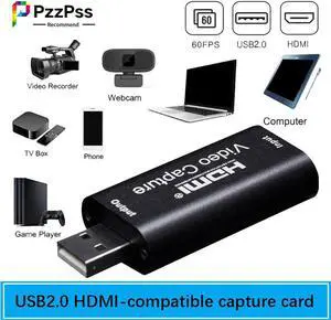 USB2.0 to HDMI-compatible video capture card 1080P computer game real-time streaming media live video recording more exciting