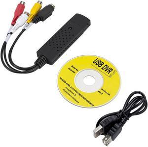 VHS To Digital Converter USB 2.0 Video Converter Audio Capture Card for DVD VCR VHS Box TV Video Grabber for Windows Win 7/8/10