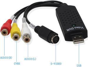 USB 2.0 Easycap Capture 4 Channel Video TV DVD RCA VHS Audio Capture Adapter Card For TV Video DVR With CD Driver