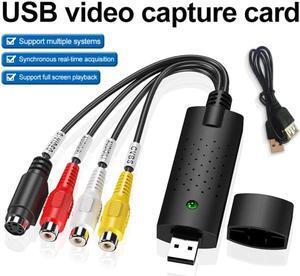 USB Video Capture Card TV Audio DVD DVR VHS to Digital File Converter AV Video Recording