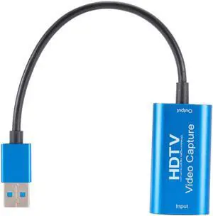 4K HDMI-Compatible Video Capture Card USB 3.0 1080P Game Capture Card Grabber Record Box for Live Streaming for PS4 HD Camera