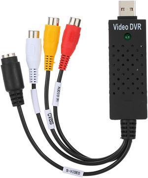USB 2.0 DVR Video Audio Camera CCTV Capture Recorder Adapter Card for Win 7/8/10/2000, for Win XP/Vista for PC Laptop Computer