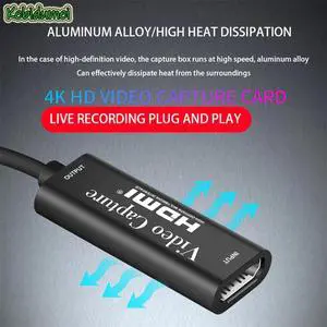 1080P 60fps Audio Video Grabber 4K HDMI-compatible to USB/Type-C Game Capture Device Live Broadcast Capture Card
