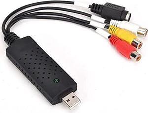 Video Tuner Box Grabber Compatible 1 Channel USB 2.0 Video Capture Card VCR VHS to Digital NTSC PAL Audio Adapter
