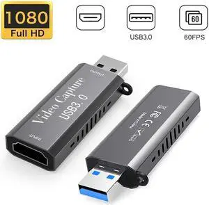 4K Video Capture Card USB3.0 HDMI-compatible Video Grabber Record Box For PS4 Game DVD Camcorder Camera Recording Live Streaming