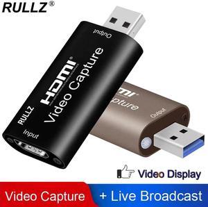 4K Video Capture Card USB 30 20 HDMI Video Grabber Box for PS4 Game DVD Camcorder Camera Record placa de video Live Streaming