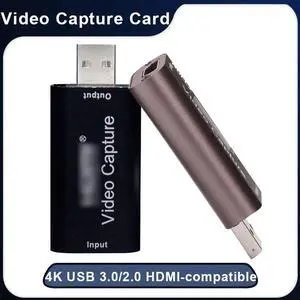 4K Video Capture Card USB 3.0 USB 2.0 HDMI-compatible Grabber Recorder HD Video Capture for PS4 Game Live Stream Placa De Video