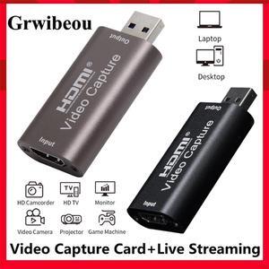 Mini 4K USB 2.0 3.0 HDMI Video Capture Card 1080P 60FPS Plate Phone Computer Game Recording Box Live Streaming Broadcast