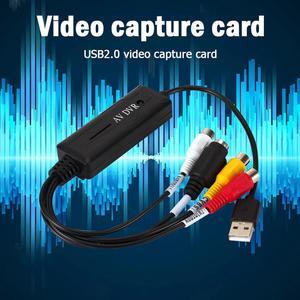Video Tuner Box Grabber Compatible USB 2.0 Video Capture Card Portable RCA Converter Adapter for DV/Hi8/VHS TV DVD
