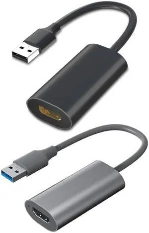 Portable Video Converter Game Capture Adapter Capture Card for Gaming Streaming