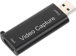 Video Capture Card USB 2.0 to HDMI-compatible Video Grabber Record Box for Game Live Streaming