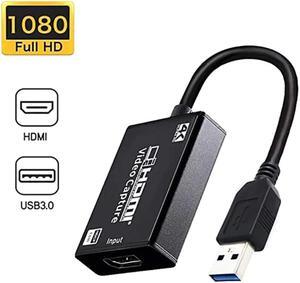 4K 1080p HDMI Video Audio- Capture Card 4K HDMI to USB 3.0 Video Recorder Live Stream Broadcast Device