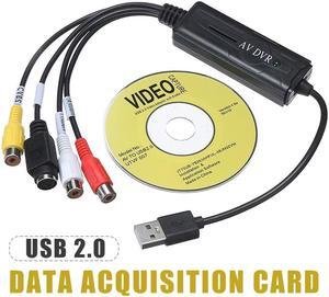 High Quality USB 2.0 Video Capture Card Portable VHS to DVD VCR Converter Adapter With CD-ROM For PC Laptop
