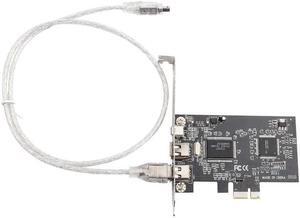 PCI-E PCI Express FireWire 1394a IEEE 1394 Controller Card 800Mbps with Firewire Cable For Windows 10 8 7 Computer Accessories