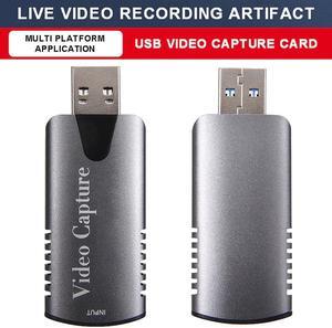 For Live Game Streaming TV Program Recording 1pc Portable 1920X1080P HD Video Capture Card USB 2.0 HDMI-compatible Tuner Cards