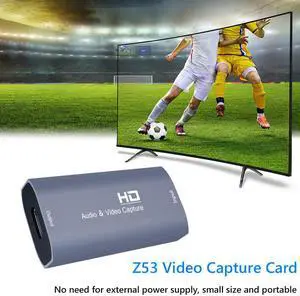 Z53 4K Video Capture Card USB-C to HDMI-compatible-compatible Video Capture Card Adapter HD PC Laptop Projecter Converter