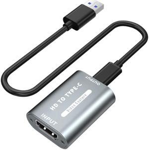 HD 1080P Type C Video Capture Card HDMI-Compatible USB 2.0 Capture Board For Game Record Live Streaming Broadcast TV