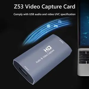 Z53 4K Video Capture Card USB-C to HDMI-compatible Video Capture Card Adapter HD PC Laptop Projecter Converter