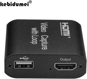 USB2.0 4K 1080P HDMI-compatible Craphics Capture Card with Loop Output Grabber Phone For PS4 Game Recording Video Capture