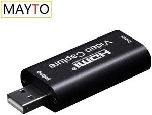 Mini HD 1080P HDMI To USB 2.0 Video Capture Card Game Recording Box for Computer Youtube OBS Etc. Live Streaming Broadcast