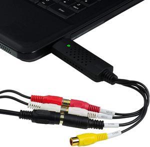 Video Tuner Box Grabber Compatible USB 2.0 Video Capture Card VCR VHS TV to DVD DVR Digital Converter Audio Adapter