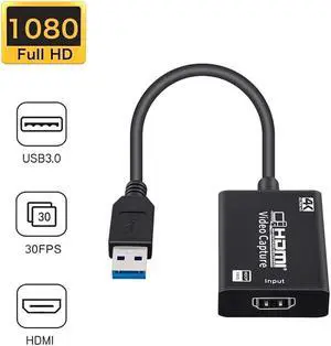 Audio Video Capture Cards Hdmi-compatible To Usb 3.0 Recorder 1080p Mini Acquisition Card For Live Stream Plate Game Recording