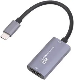 USB Type C Video Capture Board 4K 60hz 60FPS HDMI-compatible Game Video Capture Card for Live Streaming Broadcast