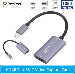HD 1080P Z29A HDMI Input To USB-C Output Audio Video Capture Card Fot Phone / Computer Game Live Plug And Play Captures