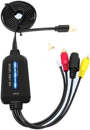 VHS to Digital Converter USB 2.0 Video Converter Capture Card VHS VCR TV to Digital Converter Support Win 7/8/10