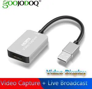 HD 4K 1080P Video Capture Card USB 2.0 HDMI Video Grabber Record Box for PS4 Game DVD Camcorder Camera Recording Live Streaming HD 4K 1080P Video Capture Card USB 2.0 HDMI Video Grabber Record Box for PS4 Game DVD Camcorder Camera Recording Live Streaming