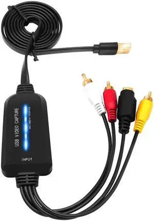 USB 2.0 Video Capture Card Single Channel USB Capture Card AV Capture Device Drive-Free Digital Converter
