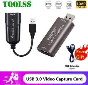 Portable USB 3.0 2.0 Game Capture Card 1080P HDMI-compatible video Reliable streaming Adapter For Live Broadcasts Video Record