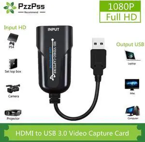Video Capture Card HDMI To USB 3.0 Game Capture Card 1080P HDMI video Reliable streaming Adapter For Live Broadcasts