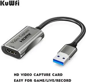 HD 1080P Video Capture Card for Computer Youtube OBS Live Streaming Broadcast Game Recording Box