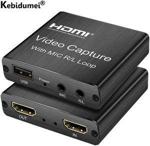 4K USB 20 Video Capture Card HDMI-compatible 1080P 30fps HD Video Recorder Grabber For OBS Capturing Game Card Live