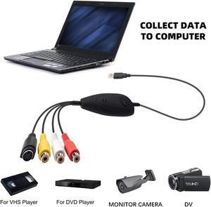 EZCAP172 USB Audio Video Capture Card Grabber Convert Analog Video for VHS 8MM DVD Player Video Camera Recorder for Win7/8 Win10