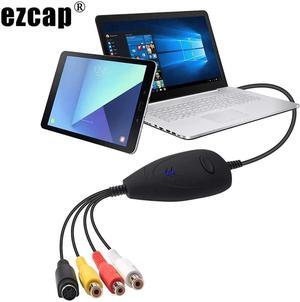 USB 2.0 Video Capture Card Audio Grabber,for DVD,VHS,V8,8MM Video Tape Cassette Camera Game Player,camcorder Analog Video To PC