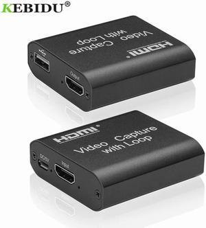 HD 1080P 4K Video Capture Card for Live Streaming HDMI-compatib To USB 2.0 Video Capture Board Game Record Broadcast
