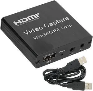 HDMI High Definition USB Video Capture Card Game Live Microphone for OBS Recording Box 4K