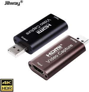 Jillway 4K video capture card USB2.03.0 compatible HDMI capture recorder suitable for PS4 game camera recording live broadcast