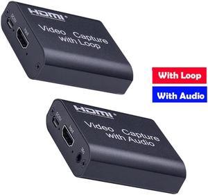 1080P 4K HD Video Capture Card HDMI-compatible to USB 2.0 Video Capture Board Game Record Live Streaming Broadcast TV Local Loop