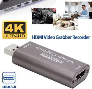 1080P 4K Video Capture Card USB 3.0 2.0 HDMI Video Grabber Record Box for PS4 Game DVD Camcorder Camera Recording Live Streaming