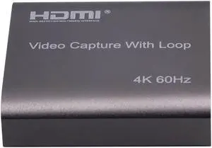 Portable HD to USB 2.0/3.0 4K Video Capture Card 1080P Capture Card Recording Box for Live Streaming Screen Recorder