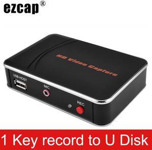 EZCAP 280HB HDMI Game Capture Card Video Record Box 1080P 30fps Game Recorder for Xbox PS3 PS4 MIC Input ,to USB Disk,no Need PC