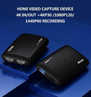 Ezcap321 Mic 4K 30fps 1080P 60FPS 120fps Full HD HDMI USB 3.0 Video Capture Card for XBOX PS4 Switch Game Record Live Streaming