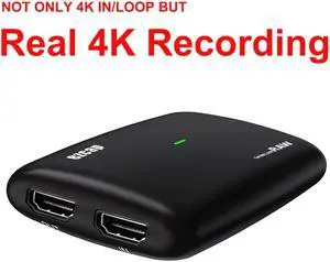 Full HD 1080P 60fps Real 4K Recording Loop Mic In Audio Video Capture Card HDMI To USB 3.0 Live Streaming Plate Videocapture Box