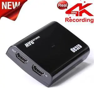 USB 3.0 HDMI Game Capture Card Live Streaming Box Recording In 4K 30hz ,1080P 120fps 60fps ,Audio Video Pass Through,Mic Input