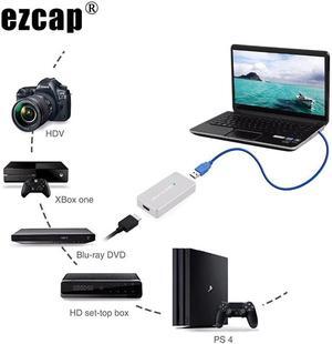 USB 3.0 Video Capture Card HDMI Video Recording Box 1080P 60FPS Live Streaming Plate for PS4 XBOX PC Game HD Camera Zoom Meeting