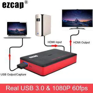 YUY2 Full HD 1080P 60fps USB 3.0 Video Capture Card HDMI Video Game Recording Box Live Sreaming for XBOX PS3 PS4 Laptop PC Phone
